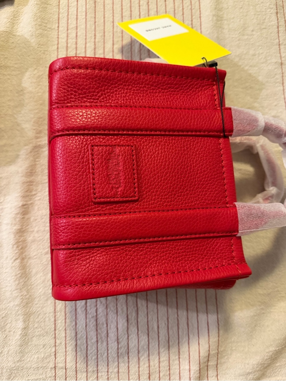 Marc Jacobs Red Pebbled Leather Mini Tote - Picture 2 of 7